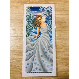 Панно дівчина зима